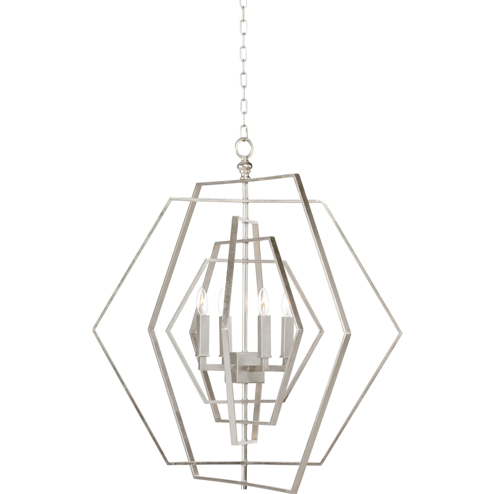 Hexagon Chandelier by Chelsea House in antique brass. Made from other: metal in a modern style.