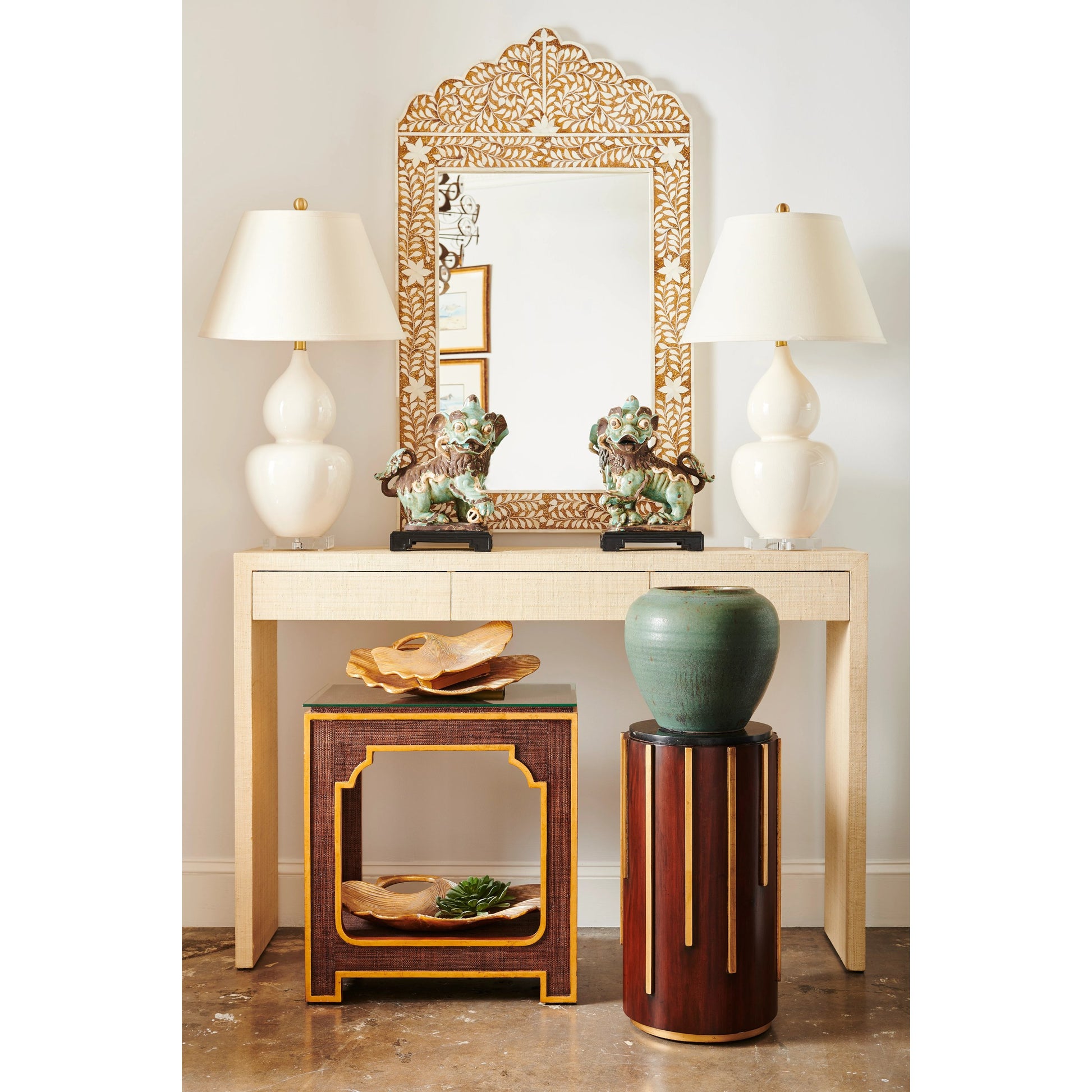 Fulton Vase Lamp by Chelsea House. Made from ceramic, porcelain in a modern style.