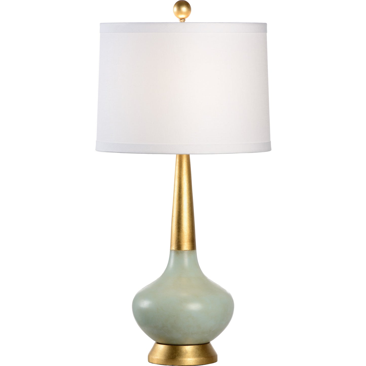 001 SR-382540 | Primary Silo | Eden Porcelain Lamp by Chelsea House in celadon, gold. Made from unique in a modern style.