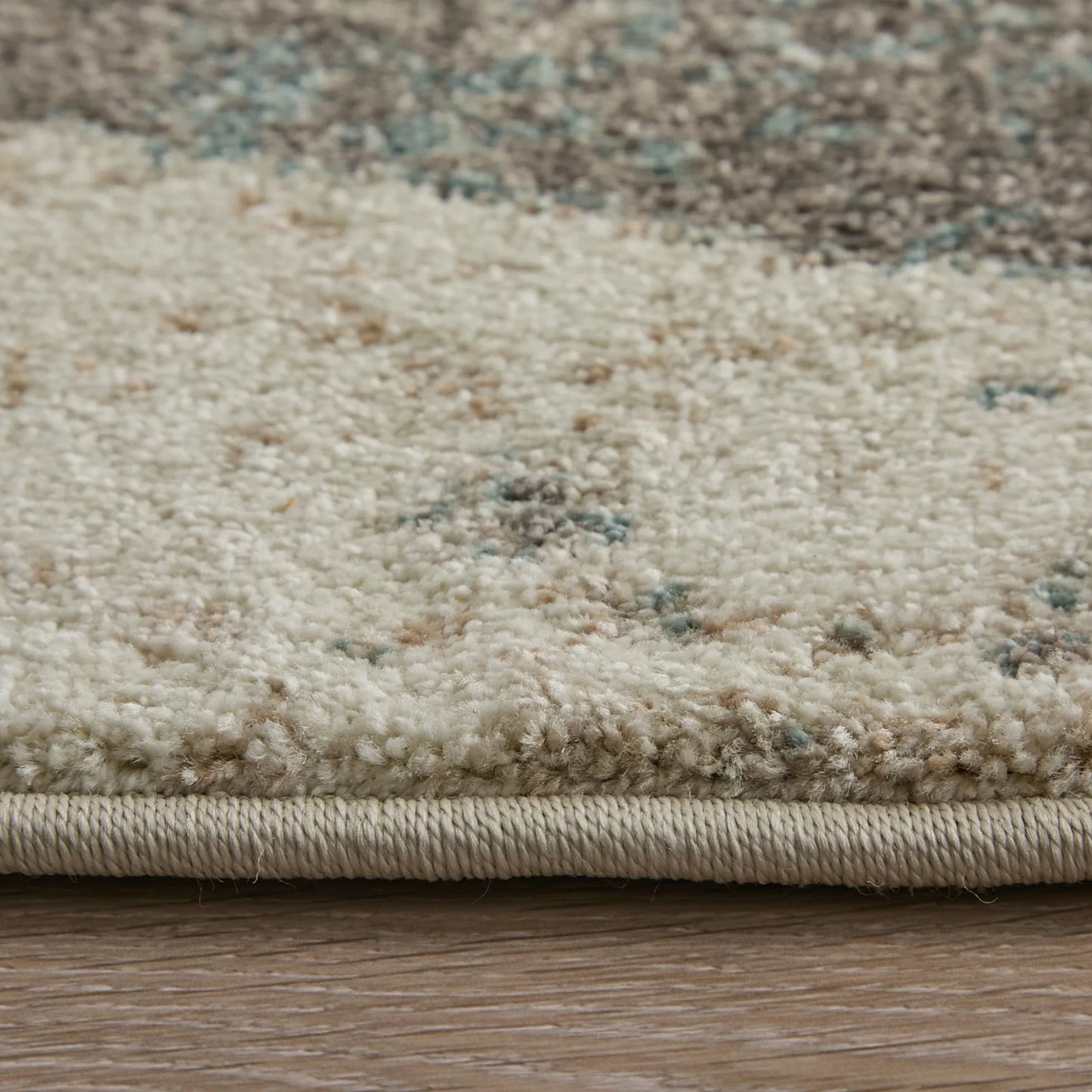 008 SI-2378791,SI-2378792,SI-2378793,SI-2378794,SI-2378795,SI-2378796,SI-2378797,SI-2461507 | Closeup | Eden Color Block EDN39QVF Rug by Feizy in ivory, blue, green. Made from polypropylene in a unique style.