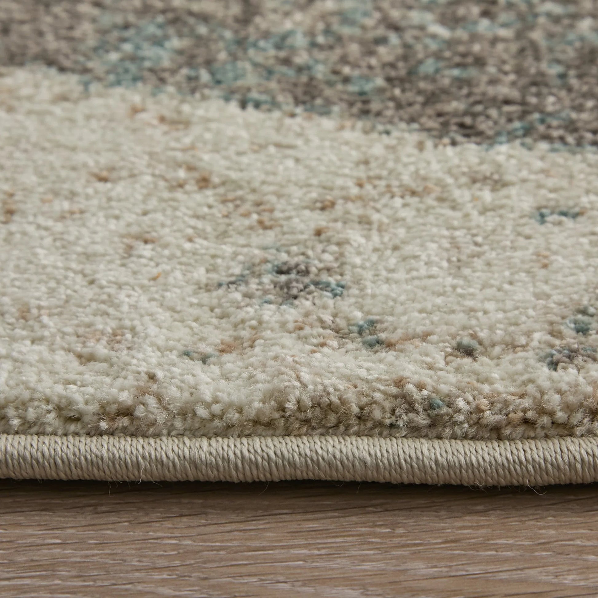 Eden Color Block EDN39QVF Rug by Feizy in ivory, blue, green. Made from polypropylene in a unique style.