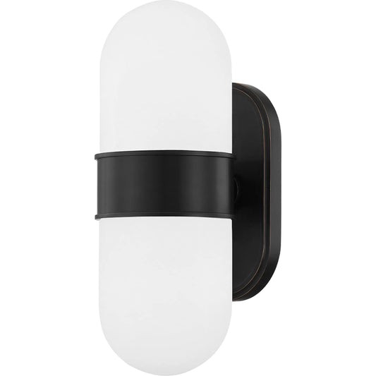 Beckler 2 Light Wall Sconce by Hudson Valley. Made from steel in a modern style.