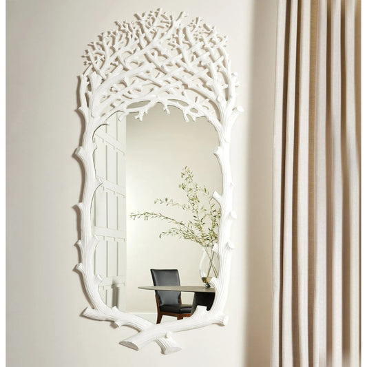 Spotswood Arbor Mirror by Global Views. Made from cast aluminum in a modern style.