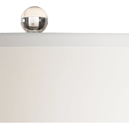 Marblized Lamp by Chelsea House in white, green marblized, gold, clear. Made from ceramic, porcelain in a transitional style.