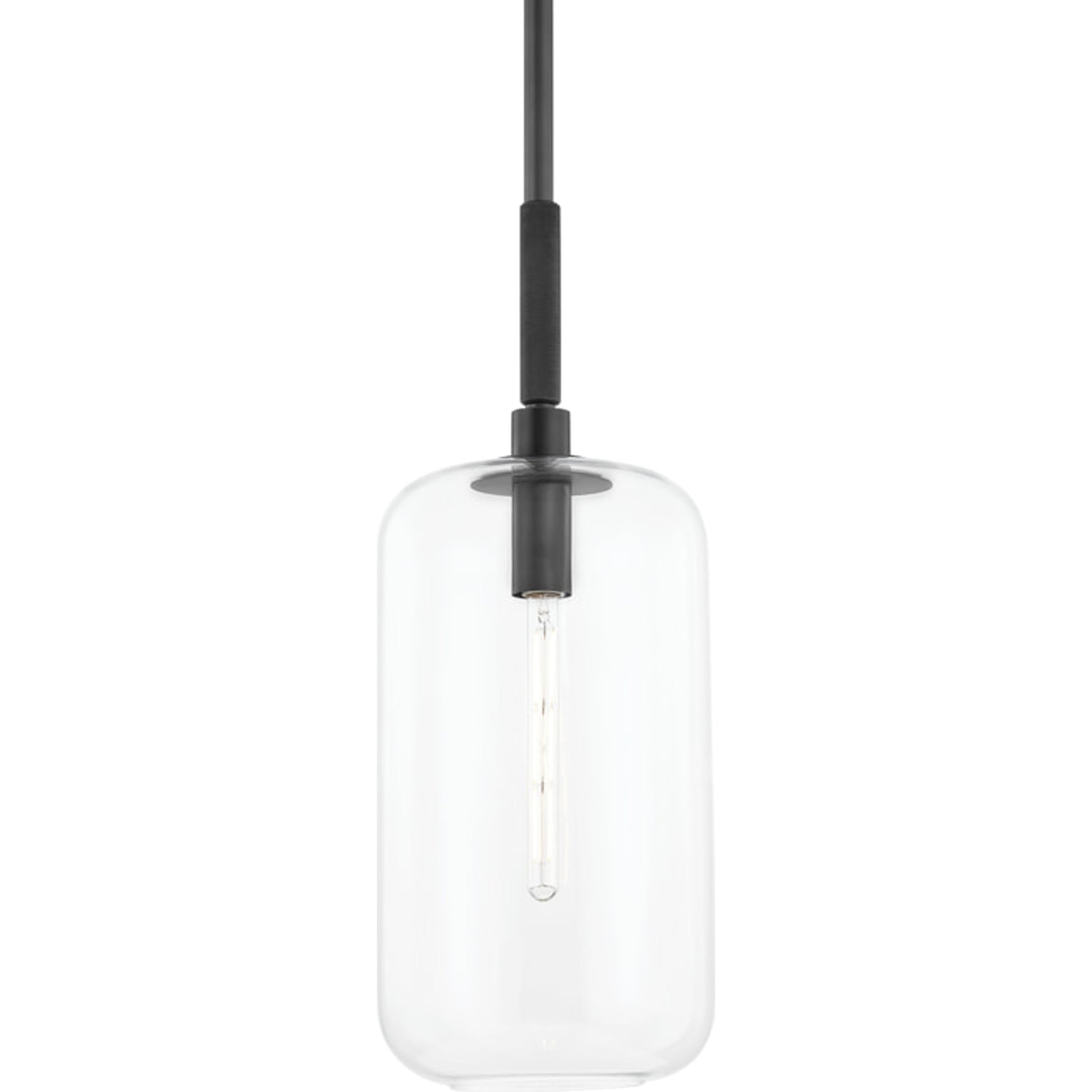 Lenox Hill Pendant by Hudson Valley in aged brass. Made from steel in a modern style.