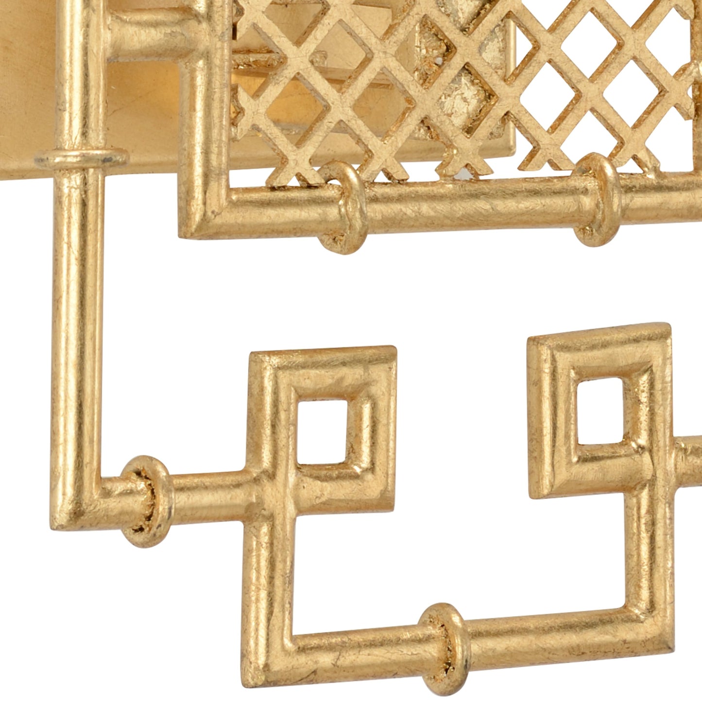 003 SR-382011 | Closeup | Benton Ornate Sconce by Chelsea House in gold leaf. Made from other: metal in a transitional style.
