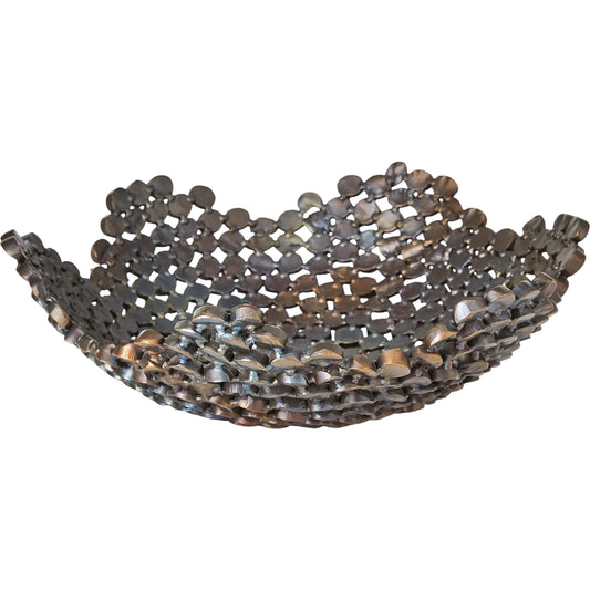 Nugget Bowl by Global Views in torched. Made from iron in a eclectic & global style.
