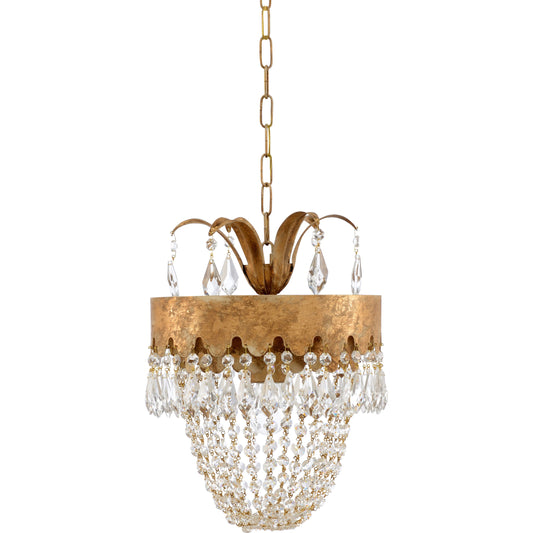 001 SR-381979 | Additional Silo | Barton Pendant by Chelsea House in venetian gold. Made from other: metal in a traditional style.