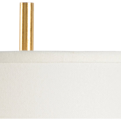 Jefferson Lamp by Chelsea House in clear, natural brown, antique gold leaf. Made from crystal, glass in a traditional style.