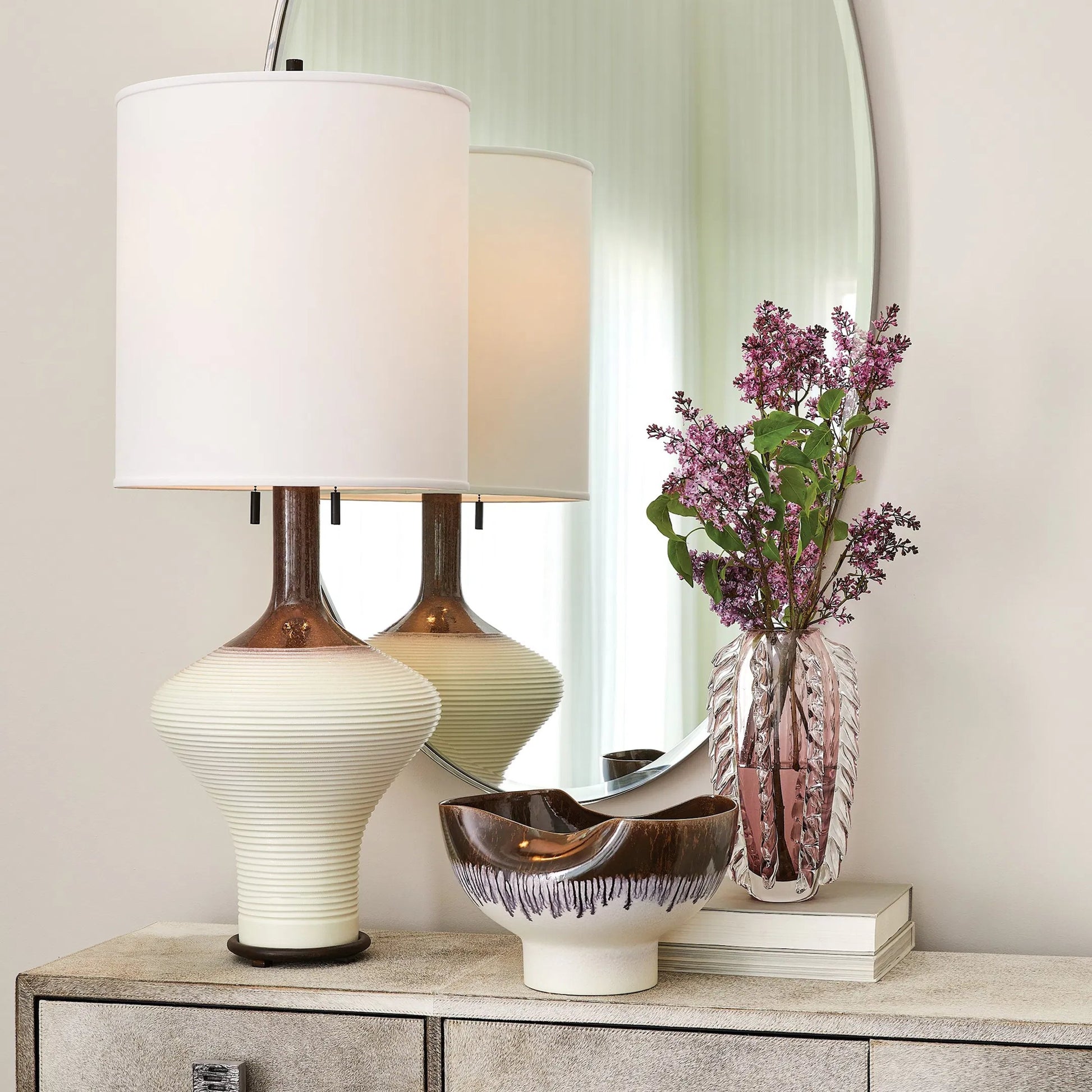 Fringe Vase by Global Views. Made from art glass in a unique style.