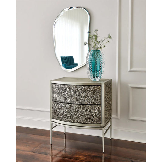 Bean Bevel Mirror by Global Views. Made from glass in a modern style.