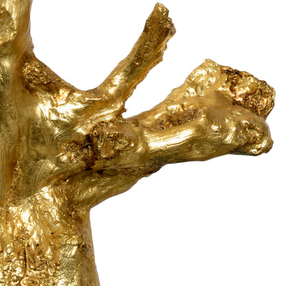 Branch Lamp by Chelsea House in antique gold, black. Made from unique in a transitional style.