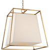 Aged Brass / 18.50" x 18.5", White