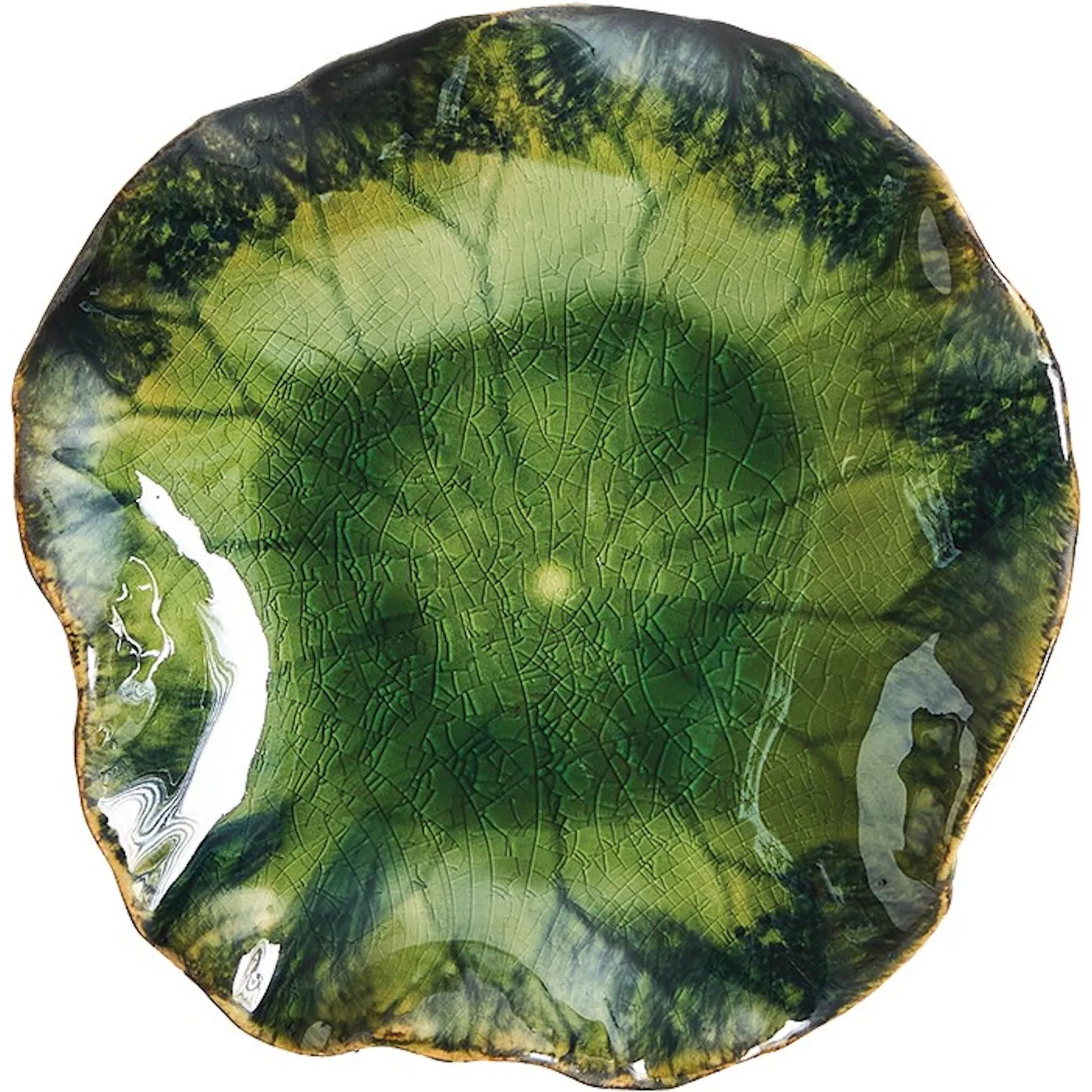 Free for Lily Plate by Global Views. Made from ceramic in a coastal style.