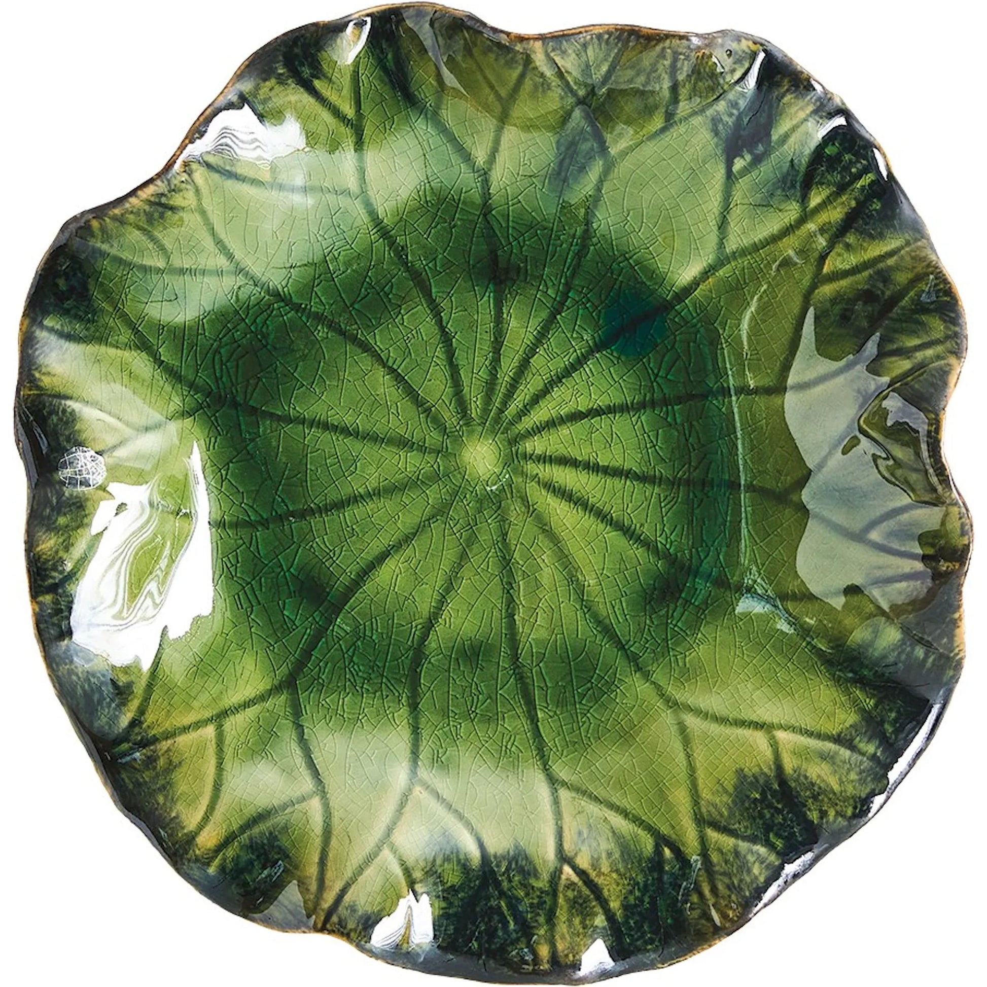 Free for Lily Plate by Global Views. Made from ceramic in a coastal style.