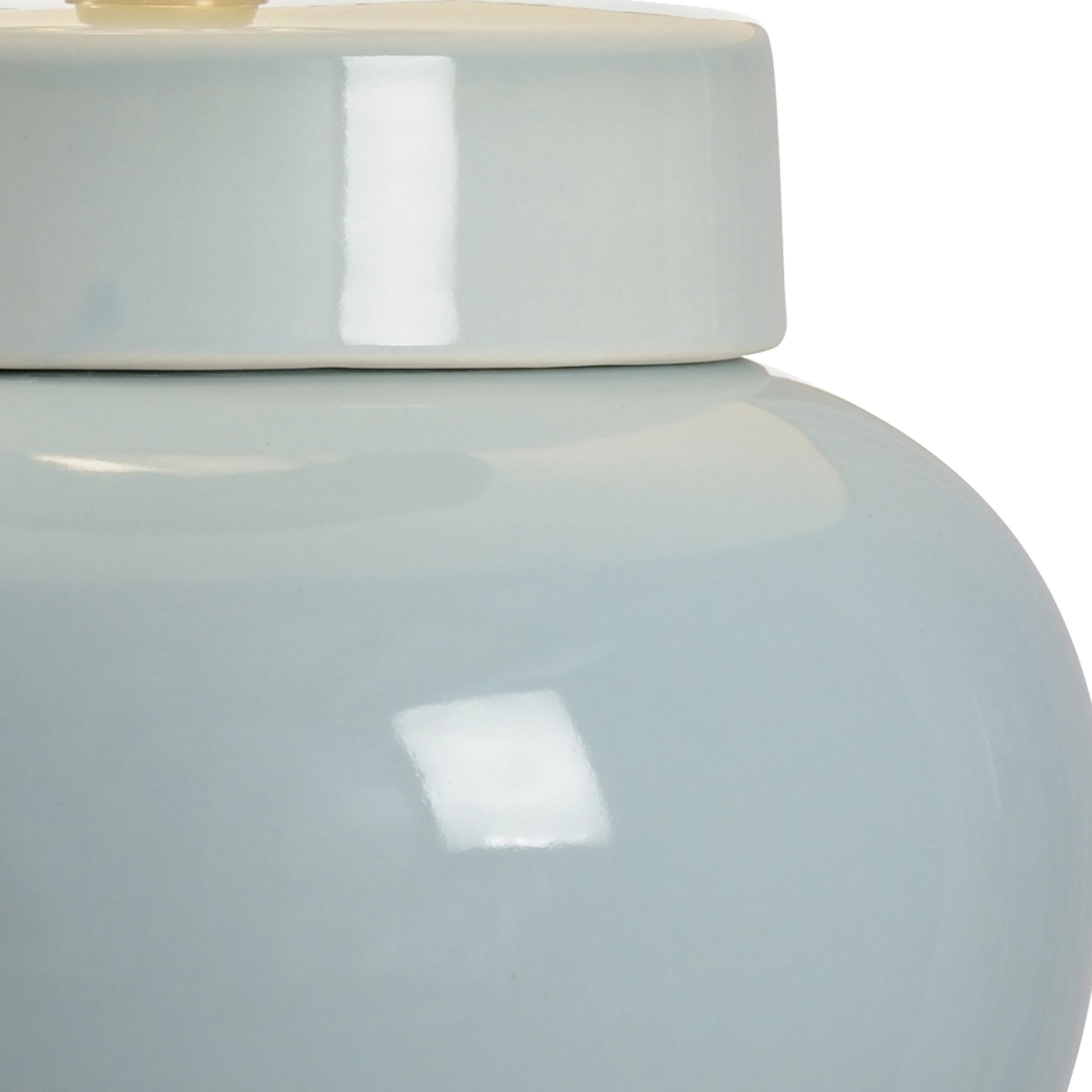 Lumberton Vase Lamp by Chelsea House in blue, clear. Made from ceramic, porcelain in a transitional style.