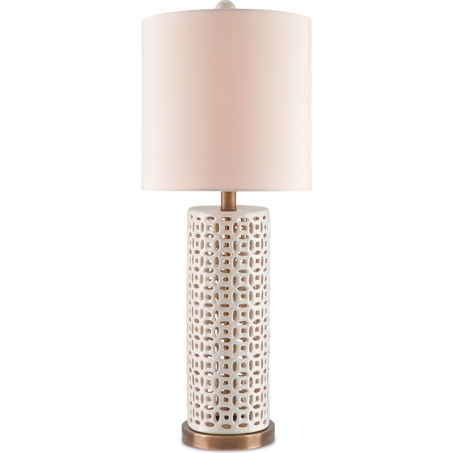 001 S-223427 | Additional Silo | Bellemeade Table Lamp by Currey and Company in ivory, antique brass. Made from ceramic, metal in a modern style.