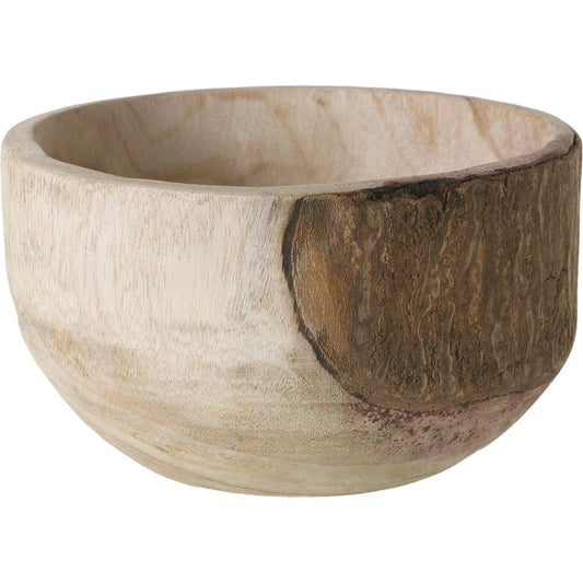 Yucca Bowl by Accent Decor in natural. Made from wood in a modern style.