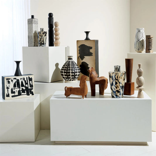 Moret Pillar by Global Views. Made from wood in a eclectic & global style.