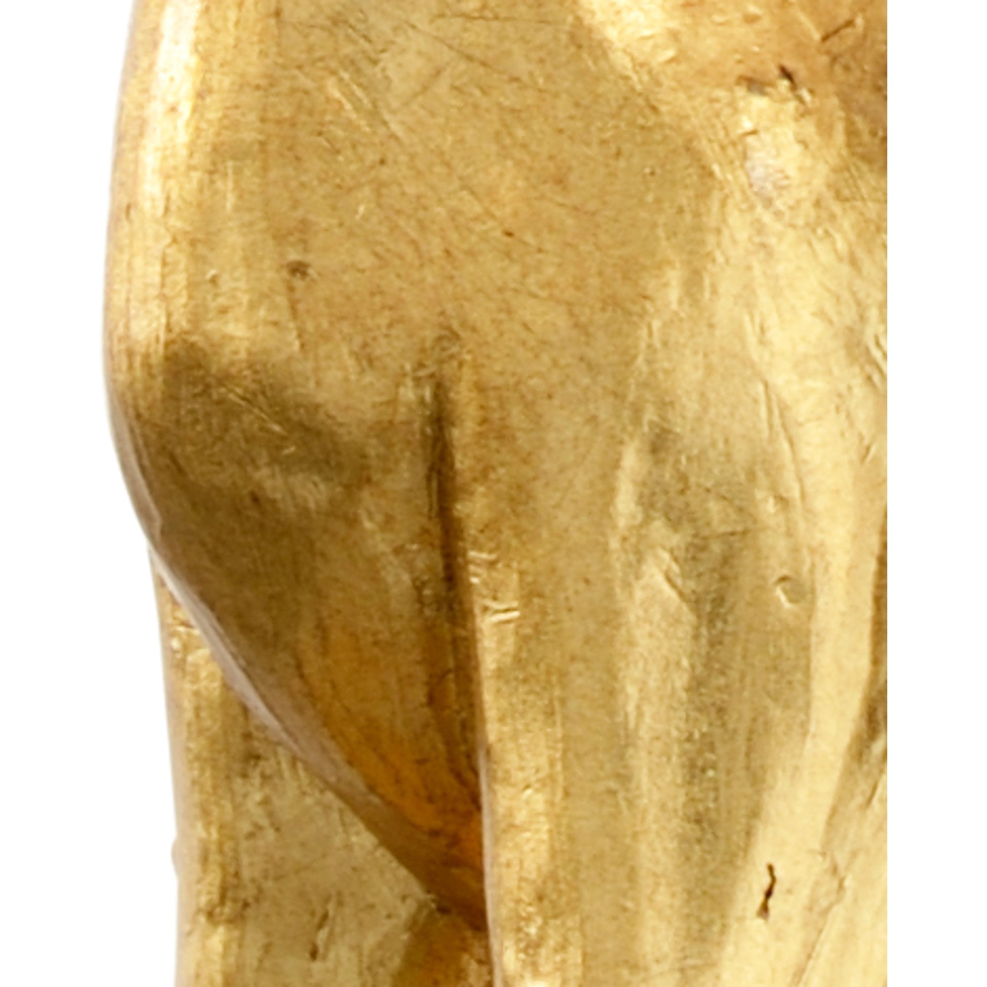 Flossie Lamp by Chelsea House in antique gold leaf, clear. Made from composite, acrylic in a traditional style.