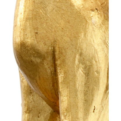 Flossie Lamp by Chelsea House in antique gold leaf, clear. Made from composite, acrylic in a traditional style.