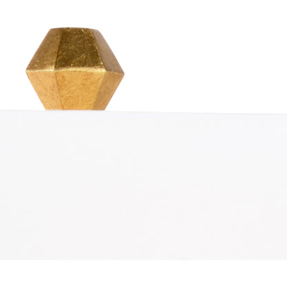 Flossie Lamp by Chelsea House in antique gold leaf, clear. Made from composite, acrylic in a traditional style.