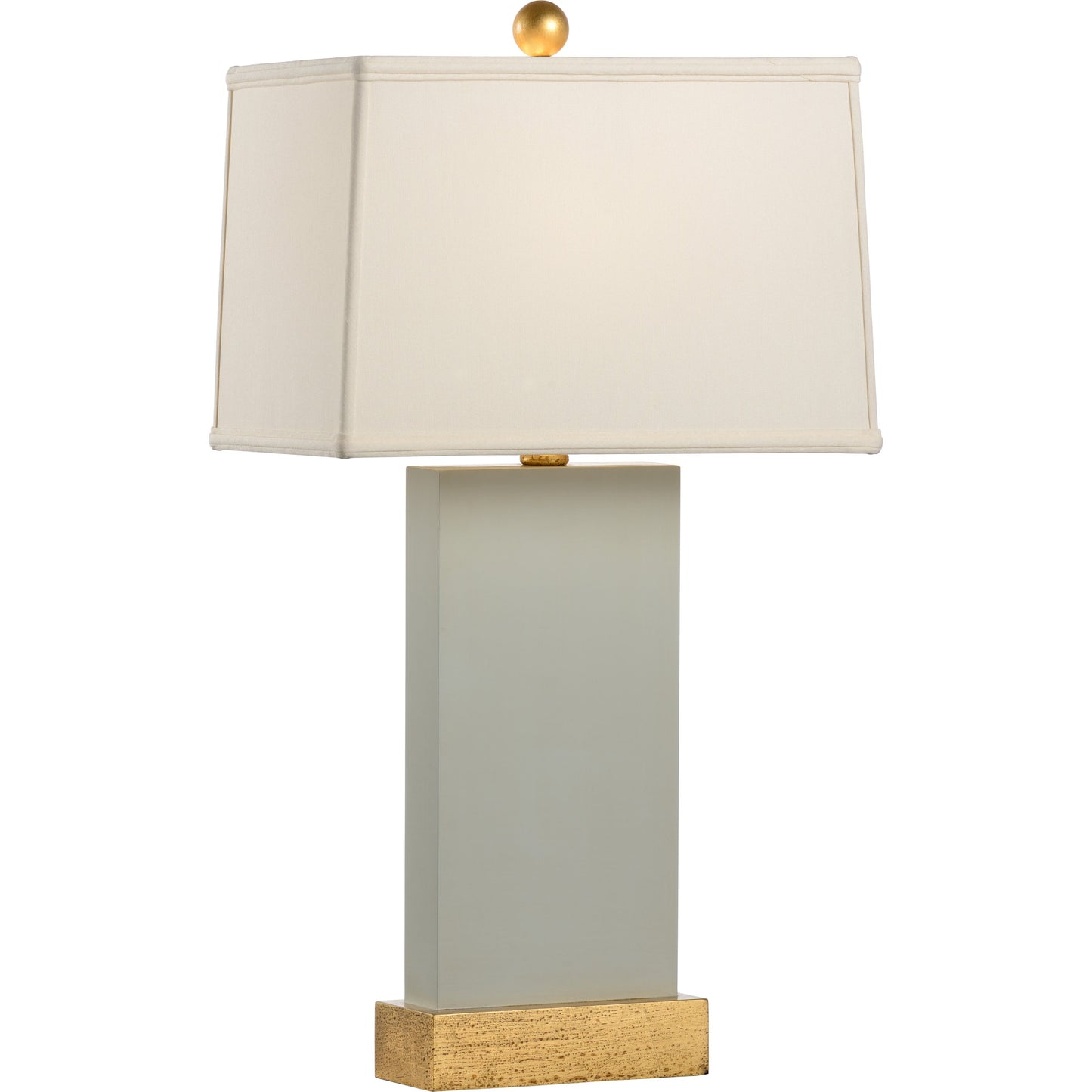 001 SR-383827 | Primary Silo | Satterfield Lamp by Chelsea House in warm gray, gold leaf, antique gold. Made from wood, metal in a transitional style.