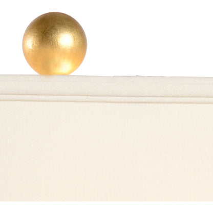 Chinoiserie Panel Lamp by Chelsea House in plum, cream, antique gold. Made from wood, metal in a eclectic & global style.