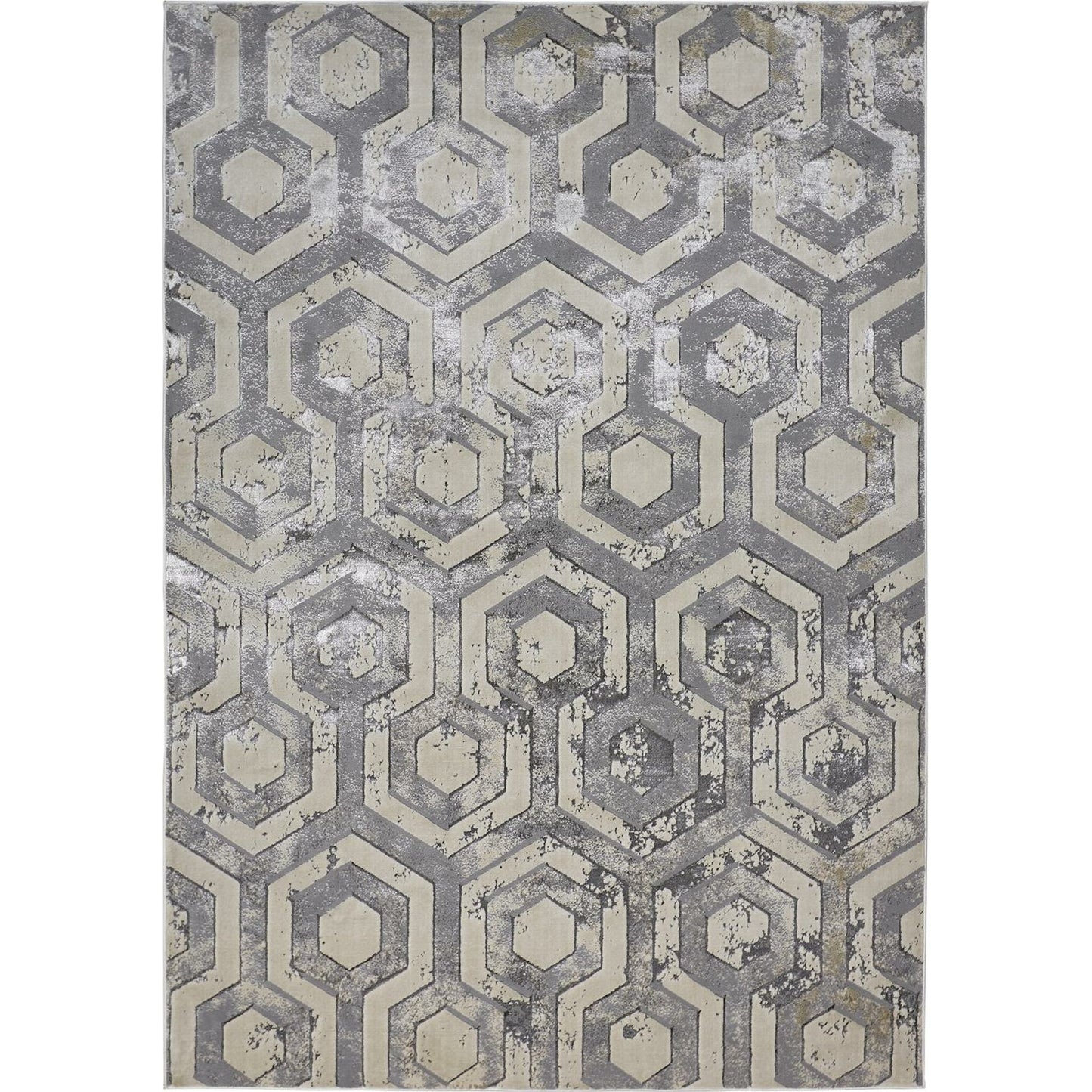 003 SI-1751379,SI-1751380,SI-1751382,SI-1751384 | Primary Silo | Micah Rug - 3046F by Feizy in gray, taupe, silver. Made from polyester, polypropylene in a unique style.