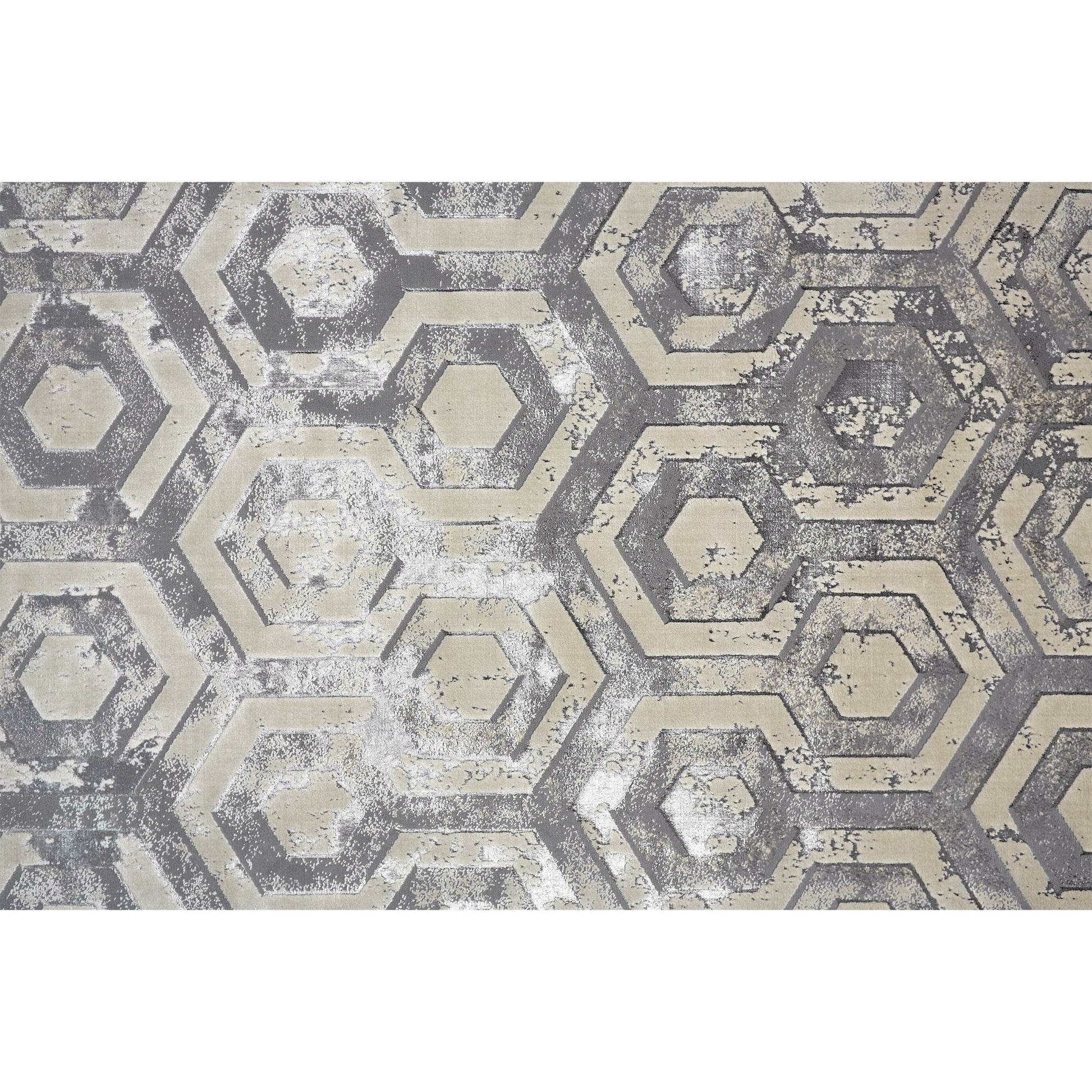 Micah Rug - 3046F by Feizy in gray, taupe, silver. Made from polyester, polypropylene in a unique style.