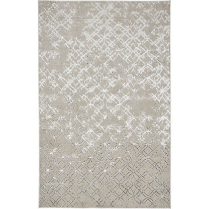 Micah Metallic Trellis Rug - 3047F by Feizy. Made from polyester, polypropylene in a unique style.