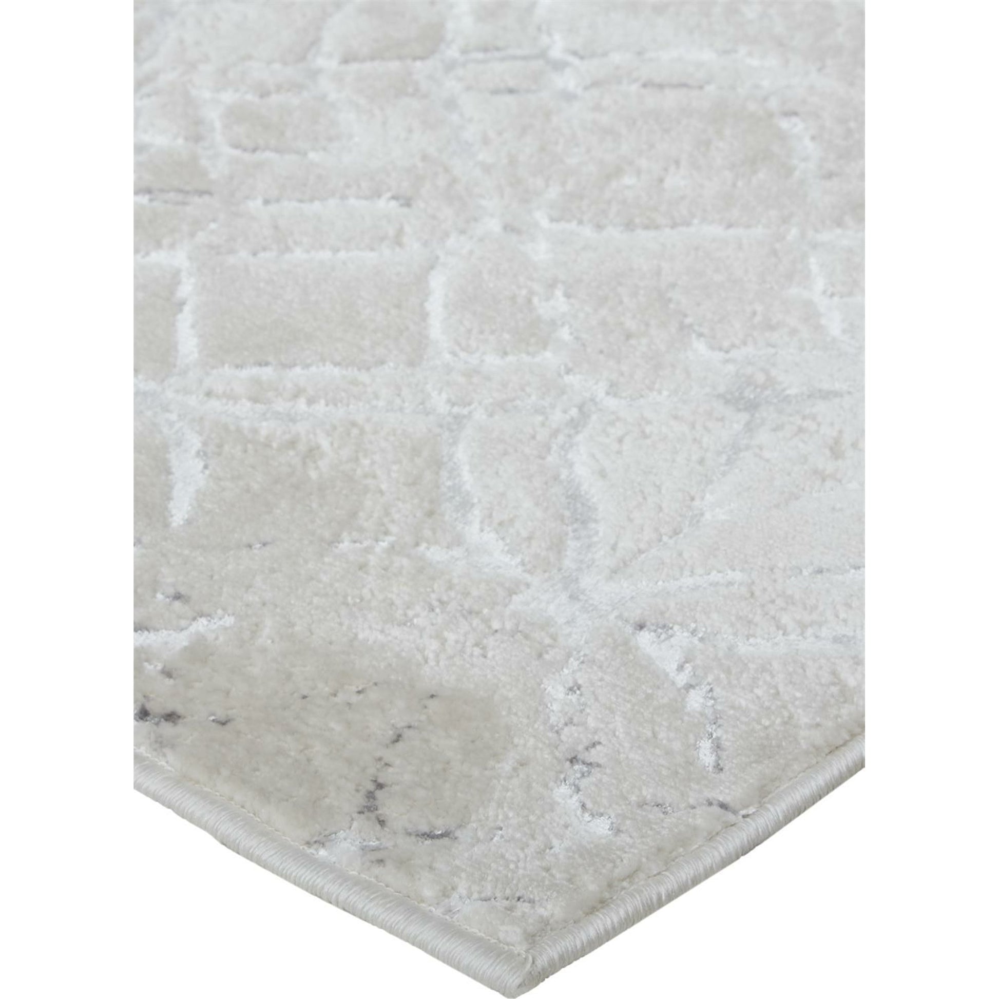 Micah Metallic Trellis Rug - 3047F by Feizy. Made from polyester, polypropylene in a unique style.