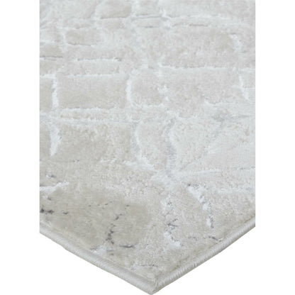 Micah Metallic Trellis Rug - 3047F by Feizy. Made from polyester, polypropylene in a unique style.