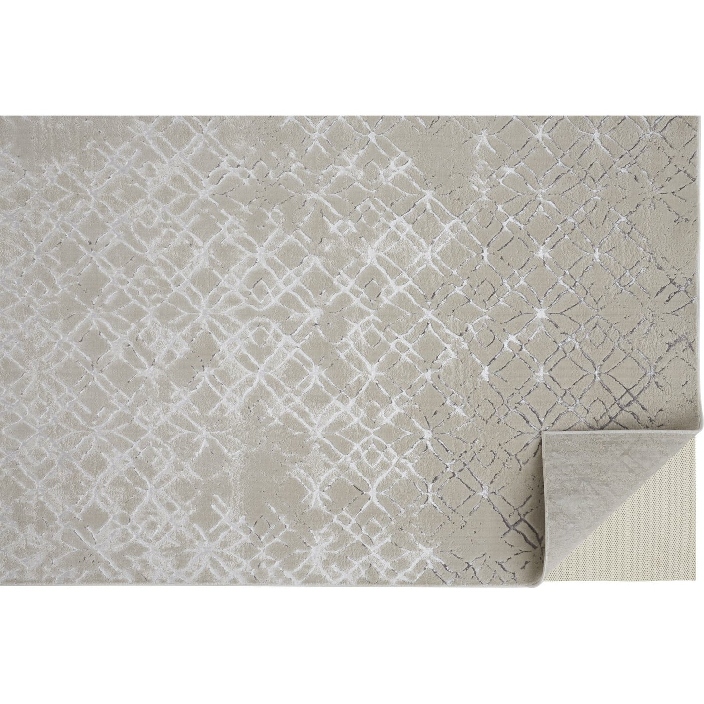 008 SI-1751386,SI-1751389,SI-1751390 | Closeup | Micah Metallic Trellis Rug - 3047F by Feizy. Made from polyester, polypropylene in a unique style.
