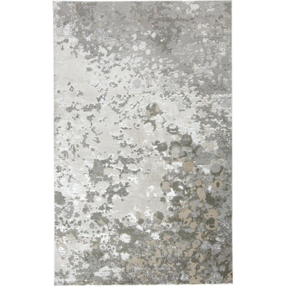 Micah Rug - 3336F by Feizy in silver, gray, white. Made from polyester, polypropylene in a unique style.