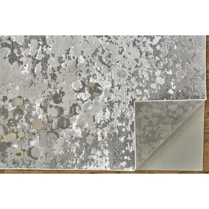 Micah Rug - 3336F by Feizy in silver, gray, white. Made from polyester, polypropylene in a unique style.