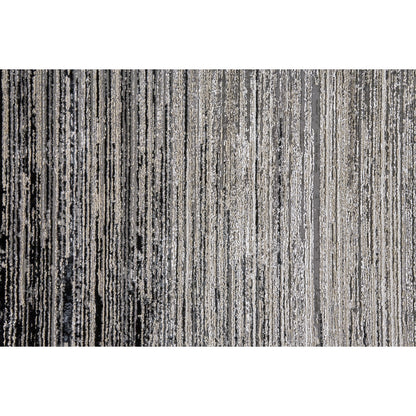 Micah Rug - 3337F by Feizy in black, gray. Made from polyester, polypropylene in a unique style.