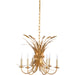 Wheat Chandelier by Chelsea House. Made from iron in a traditional style.