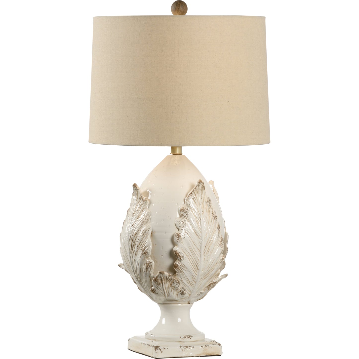 001 SR-382411 | Primary Silo | Artichoke Lamp by Chelsea House. Made from ceramic in a cottage & farmhouse style.