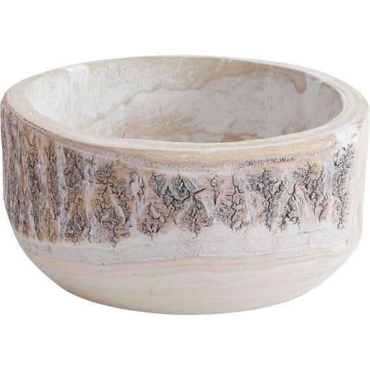 Elmwood Bowl by Accent Decor in natural. Made from wood in a modern style.