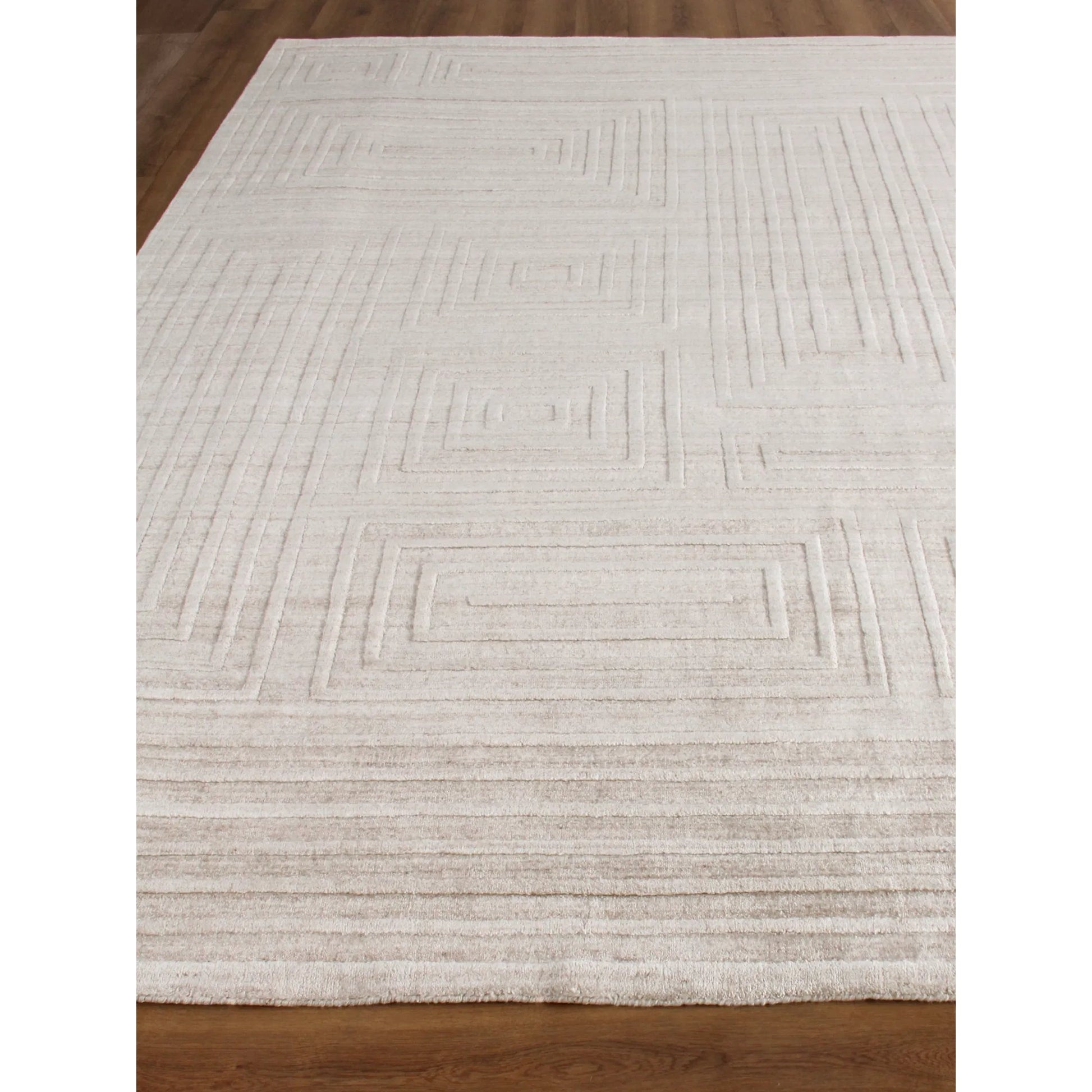 Lotus Geometric Rug by Exquisite Rugs. Made from wool, bamboo silk in a unique style.
