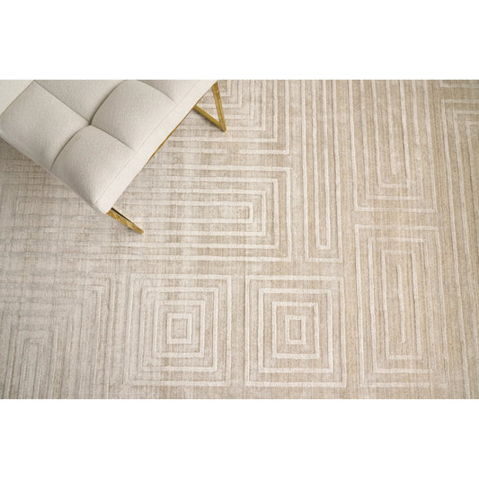 Lotus 6952 Rug by Exquisite Rugs in beige, brown. Made from wool, bamboo silk in a unique style.