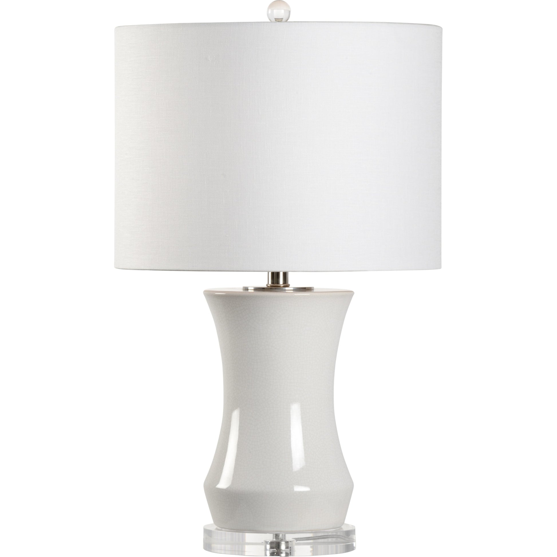 Bel Air Lamp by Chelsea House in blue crackle glaze, antique gold leaf. Made from ceramic, metal in a transitional style.