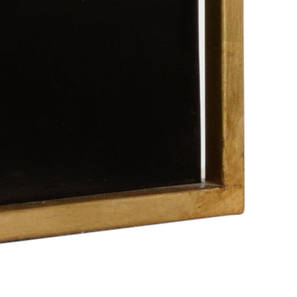 Chinese Dog Lamp by Chelsea House in cream glaze, black, antique gold leaf. Made from ceramic in a eclectic & global style.