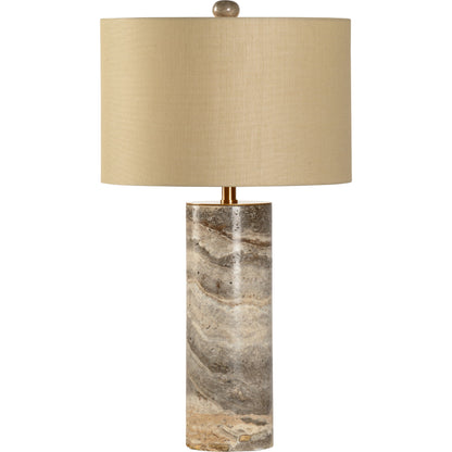 Marble Column Lamp by Chelsea House in natural gray. Made from marble in a eclectic & global style.