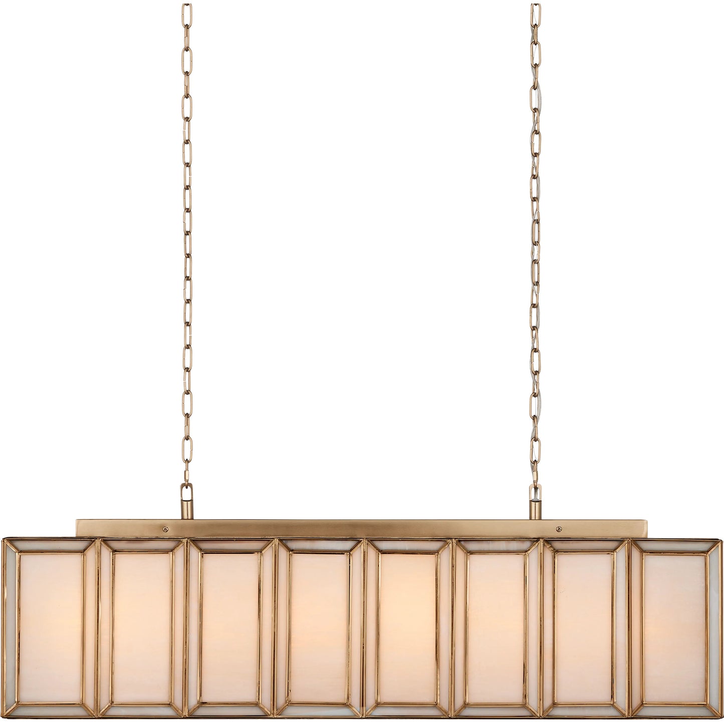 004 SI-2133898 | Additional Silo | Daze Chandelier by Currey and Company in white, antique brass. Made from glass, brass, metal in a modern style.