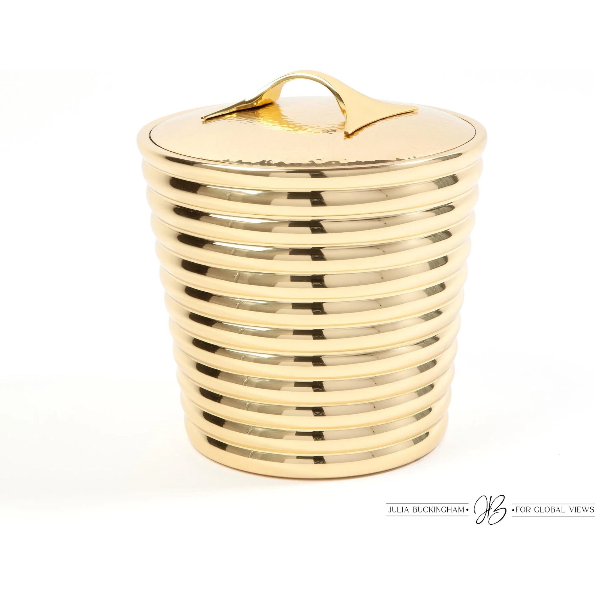 Beauty Ice Bucket by Global Views. Made from brass, stainless steel in a transitional style.