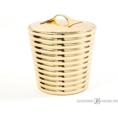Beauty Ice Bucket by Global Views. Made from brass, stainless steel in a transitional style.