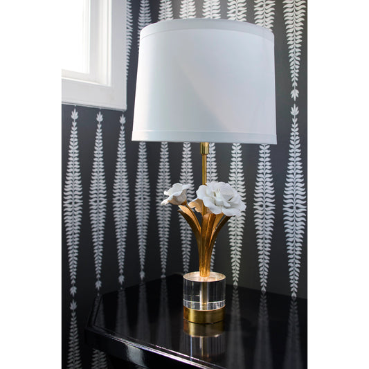 Rose Lamp by Chelsea House. Made from iron, porcelain in a transitional style.