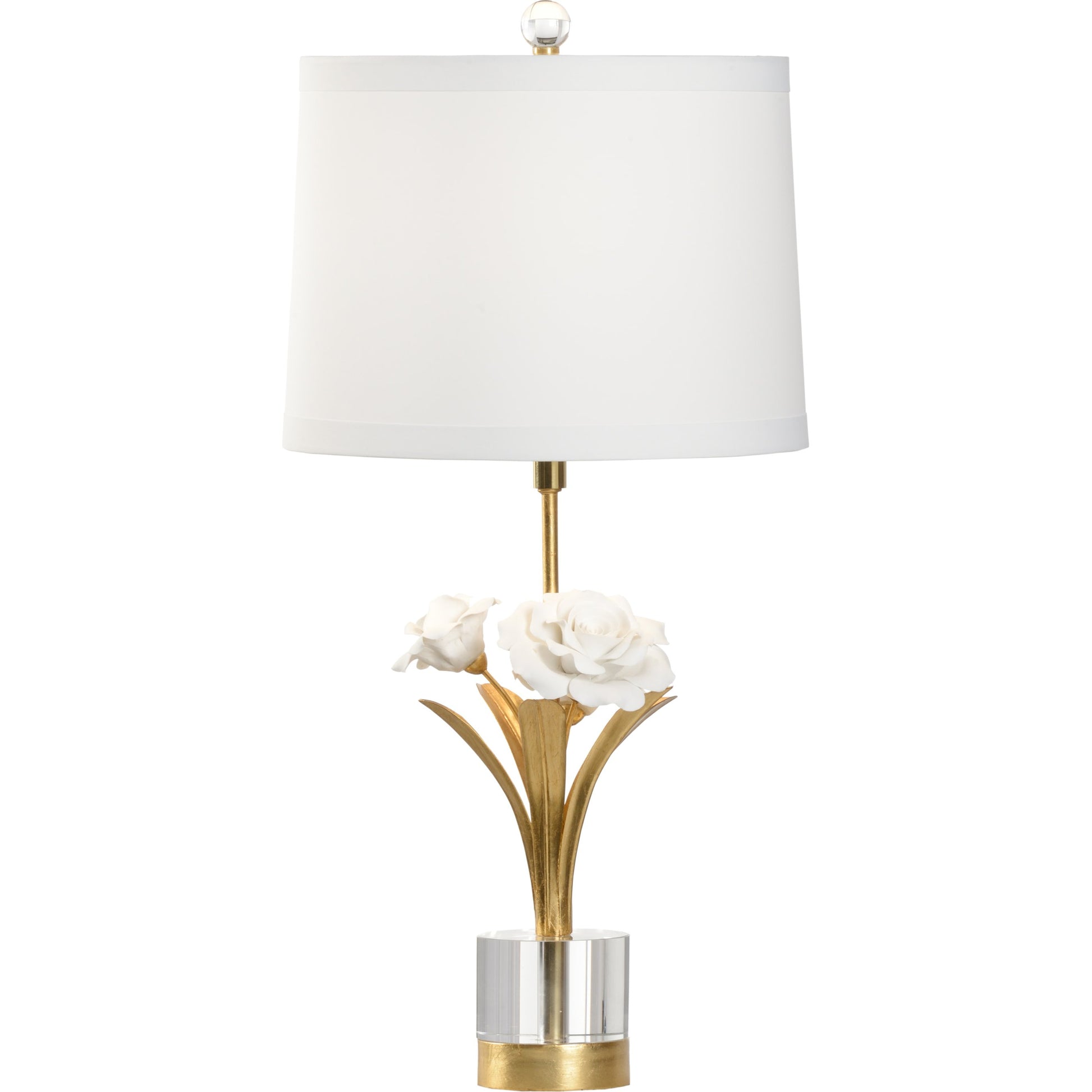 Rose Lamp by Chelsea House. Made from iron, porcelain in a transitional style.